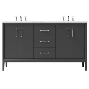 Vander 72″ Alexandra Double Bath Vanity In Off Black