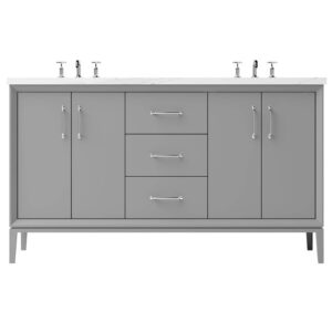 Vander 72″ Alexandra Double Bath Vanity In Platinum Gray