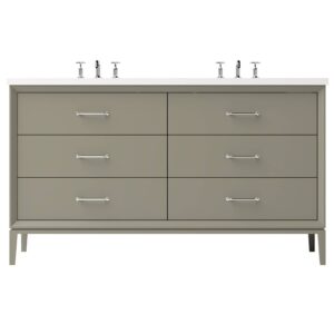 Vander 72″ Alexandra Double Drawer Bath Vanity In French Olive