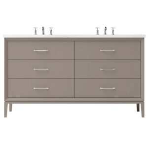 Vander 72″ Alexandra Double Drawer Bath Vanity In Taos Taupe