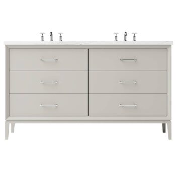 Vander 72" Alexandra Double Drawer Bath Vanity In Vintage Taupe