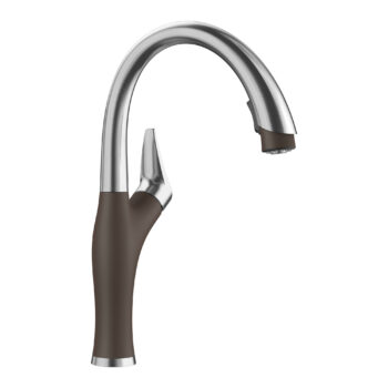 Blanco Artona Pull-Down Dual-Spray Kitchen Faucet 1.5 GPM - PVD Steel/Café