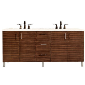 Metropolitan 72" Double Vanity, American Walnut