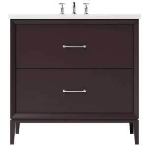 Vander 42″ Alexandra Two-Drawer Single Bath Vanity In Dark Basalt