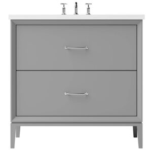 Vander 42″ Alexandra Two-Drawer Single Bath Vanity In Platinum Gray