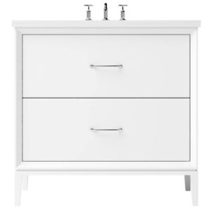 Vander 42″ Alexandra Two-Drawer Single Bath Vanity In Pure White