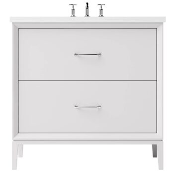 Vander 42" Alexandra Two-Drawer Single Bath Vanity In Strong White