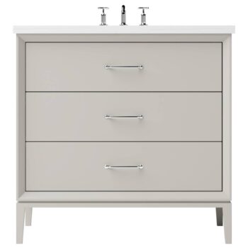 Vander 42" Alexandra Three-Drawer Single Bath Vanity In Vintage Taupe