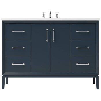 Vander 48" Alexandra Single Extra Wide Bath Vanity In Hague Blue