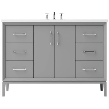 Vander 60" Alexandra Single Extra Wide Bath Vanity In Platinum Gray