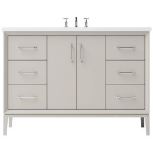 Vander 60″ Alexandra Single Extra Wide Bath Vanity In Vintage Taupe