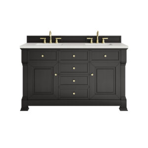 Brookfield 60" Double Vanity, Black Onyx