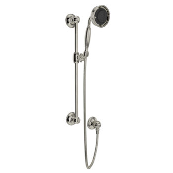 ROHL Handshower Set With 22" Slide Bar and 3-Function Handshower In Polished Nickel