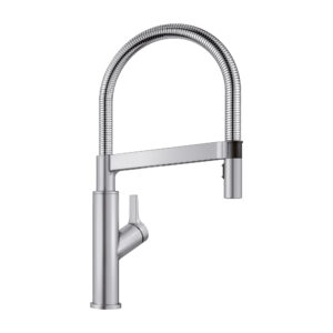 Blanco Solenta Senso Pull-Down Dual-Spray Kitchen Faucet 1.5 GPM – PVD Steel