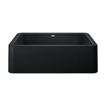 Blanco Ikon SILGRANIT 33" Single Bowl Apron-Front Farmhouse Sink - Coal Black