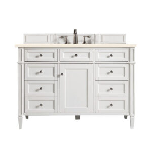 Brittany 48" Single Vanity, Bright White