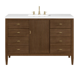 Myrrin 48″ Single Vanity, Mid Century Walnut