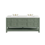 Breckenridge 72" Double Vanity, Smokey Celadon