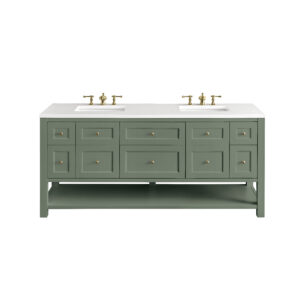 Breckenridge 72″ Double Vanity, Smokey Celadon