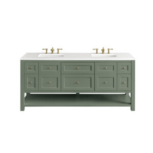 Breckenridge 72″ Double Vanity, Smokey Celadon