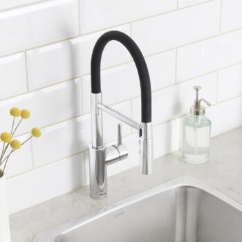 Blanco Catris Flexo Semi-Pro Pull-Down Dual-Spray Kitchen Faucet 1.5 GPM - Chrome - Image 8