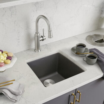 Blanco Performa SILGRANIT 17" Undermount Bar Sink - Cinder - Image 2