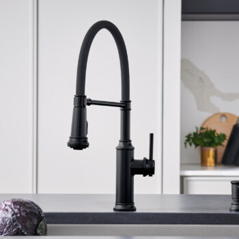 Blanco Empressa Semi-Pro Pull-Down Dual-Spray Kitchen Faucet 1.5 GPM - Matte Black - Image 2