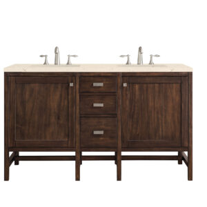 Addison 60" Double Vanity, Mid-Century Acacia