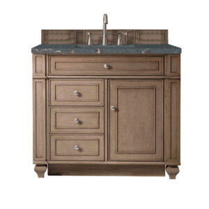 Bristol 36" Single Vanity, Whitewashed Walnut