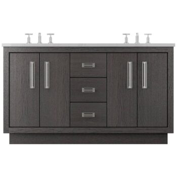 Vander 60" Avalon Double Bath Vanity In Gray Weathered