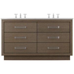 Vander 72″ Avalon Double Drawer Bath Vanity In Smoked Modern