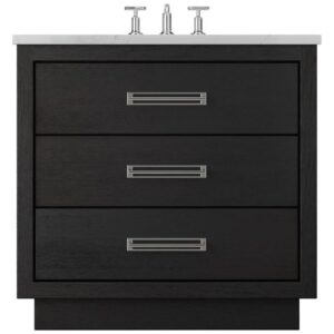 Vander 48″ Avalon Three-Drawer Single Bath Vanity In Classic Black