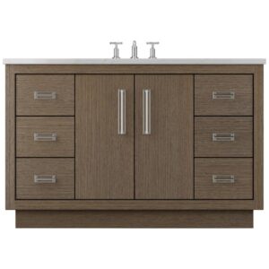 Vander 60″ Avalon Single Extra Wide Bath Vanity In Smoked Modern