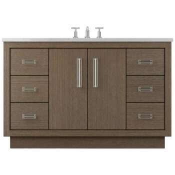 Vander 60" Avalon Single Extra Wide Bath Vanity In Smoked Modern