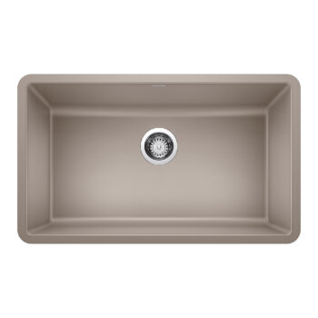 Blanco Precis SILGRANIT 30" Single Bowl Undermount Kitchen Sink - Truffle