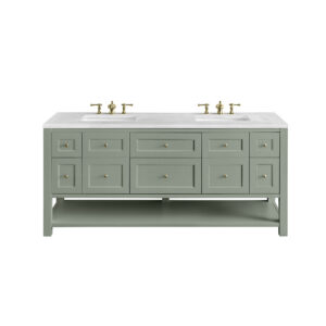 Breckenridge 72" Double Vanity, Smokey Celadon