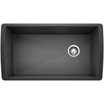 Blanco Diamond SILGRANIT 33" Super Single Undermount Kitchen Sink - Anthracite