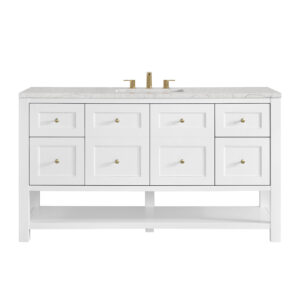 Breckenridge 60" Single Vanity, Bright White