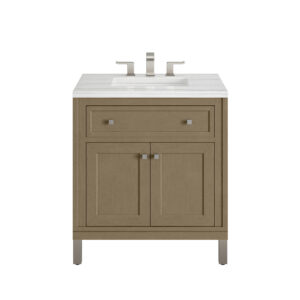Chicago 30" Single Vanity, Walnut Whisper