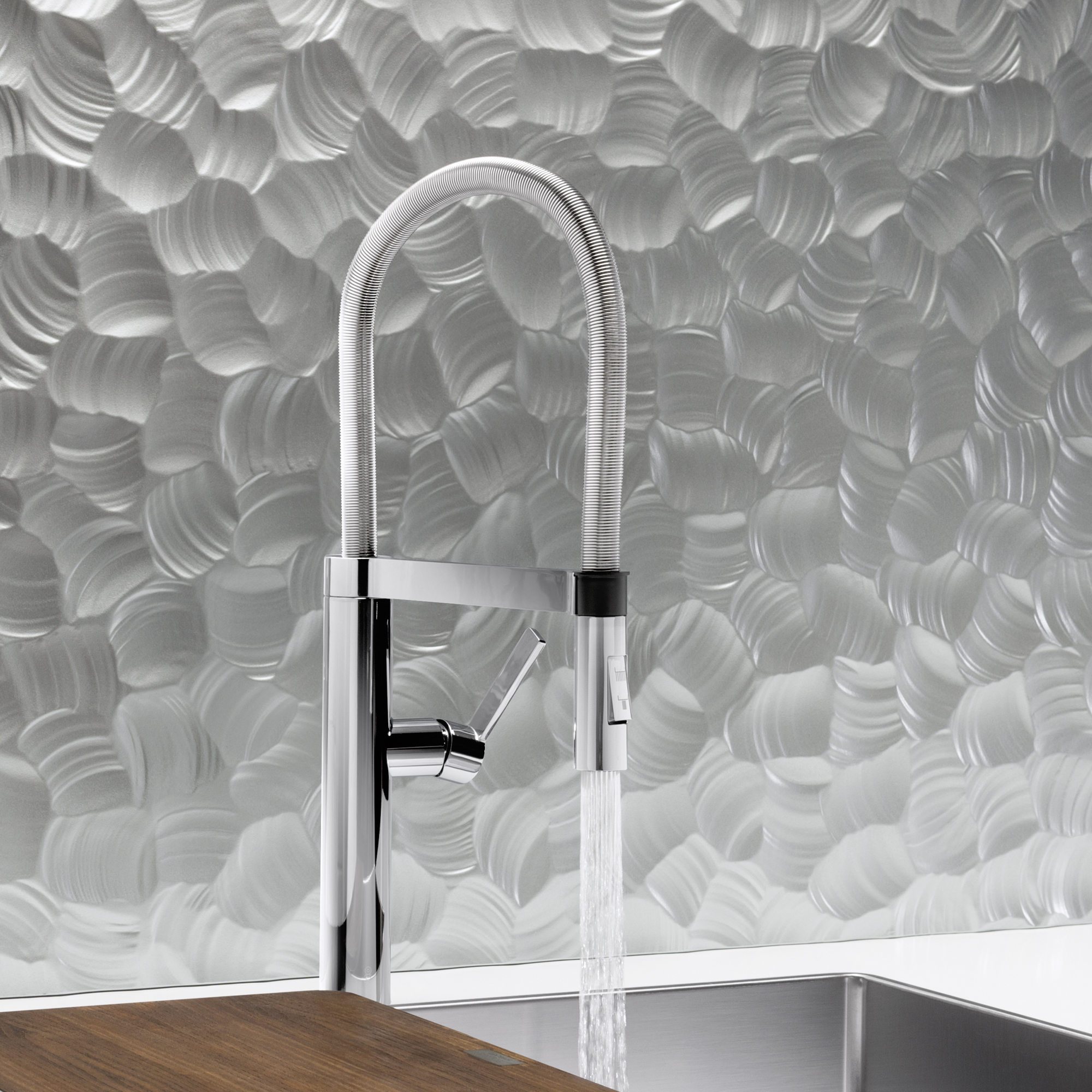 Blanco Blancoculina Semi-Pro Pull-Down Dual-Spray Kitchen Faucet 1.8 GPM - Chrome - Image 6