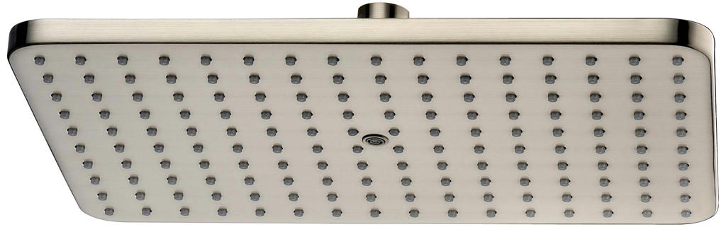 Dawn® Single Function Rectangle Rain Showerhead, Brushed Nickel - Image 3