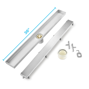 QM Bay Series. 36″ Linear Drain. Reversible 2 in 1 grate