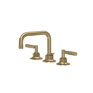 ROHL Graceline® Widespread Lavatory Faucet With U-Spout In Antique Gold