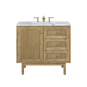 Laurent 36" Single Vanity, Light Natural Oak