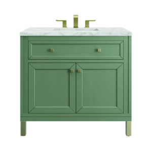 Chicago 36" Single Vanity, Smokey Celadon