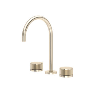 ROHL Amahle™ Widespread Lavatory Faucet With C-Spout In Satin Nickel