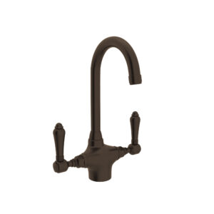 ROHL San Julio® Two Handle Bar/Food Prep Kitchen Faucet In Tuscan Brass