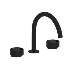 ROHL Eclissi™ Widespread Lavatory Faucet With C-Spout In Matte Black