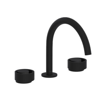 ROHL Eclissi™ Widespread Lavatory Faucet With C-Spout In Matte Black