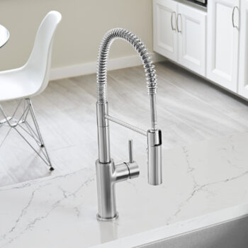 Blanco Catris Semi-Pro Pull-Down Dual-Spray Kitchen Faucet 1.5 GPM - PVD Steel - Image 4